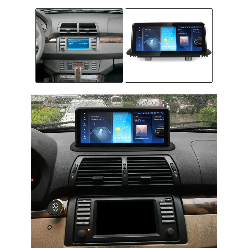 BMW X5 1999-2006 E53 Android 13 Wireless CarPlay & Android Auto Car Stereo Head Unit 10.25inch