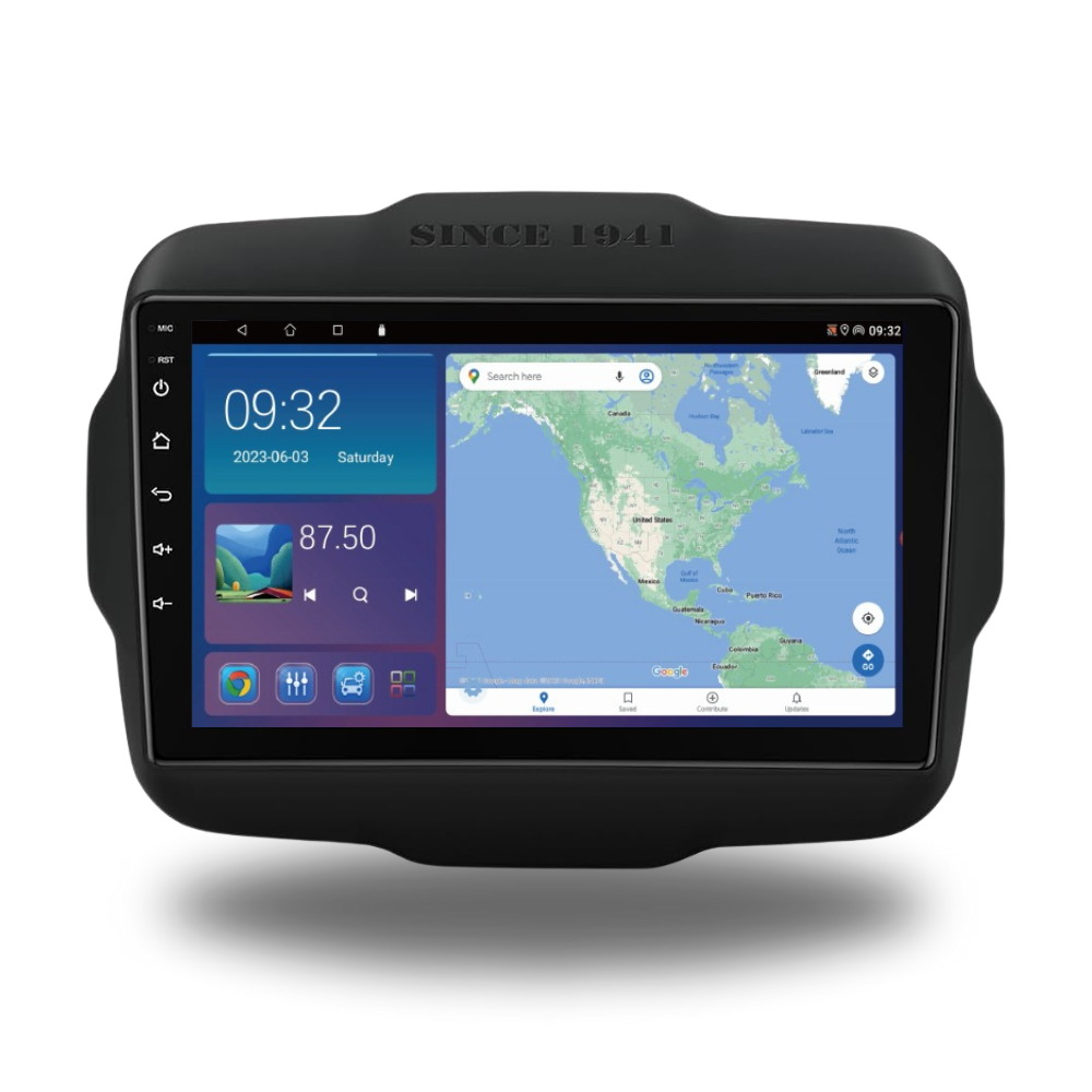 Jeep Renegade 2015-2020 Android 13 Wireless CarPlay & Android Auto Car Stereo Head Unit