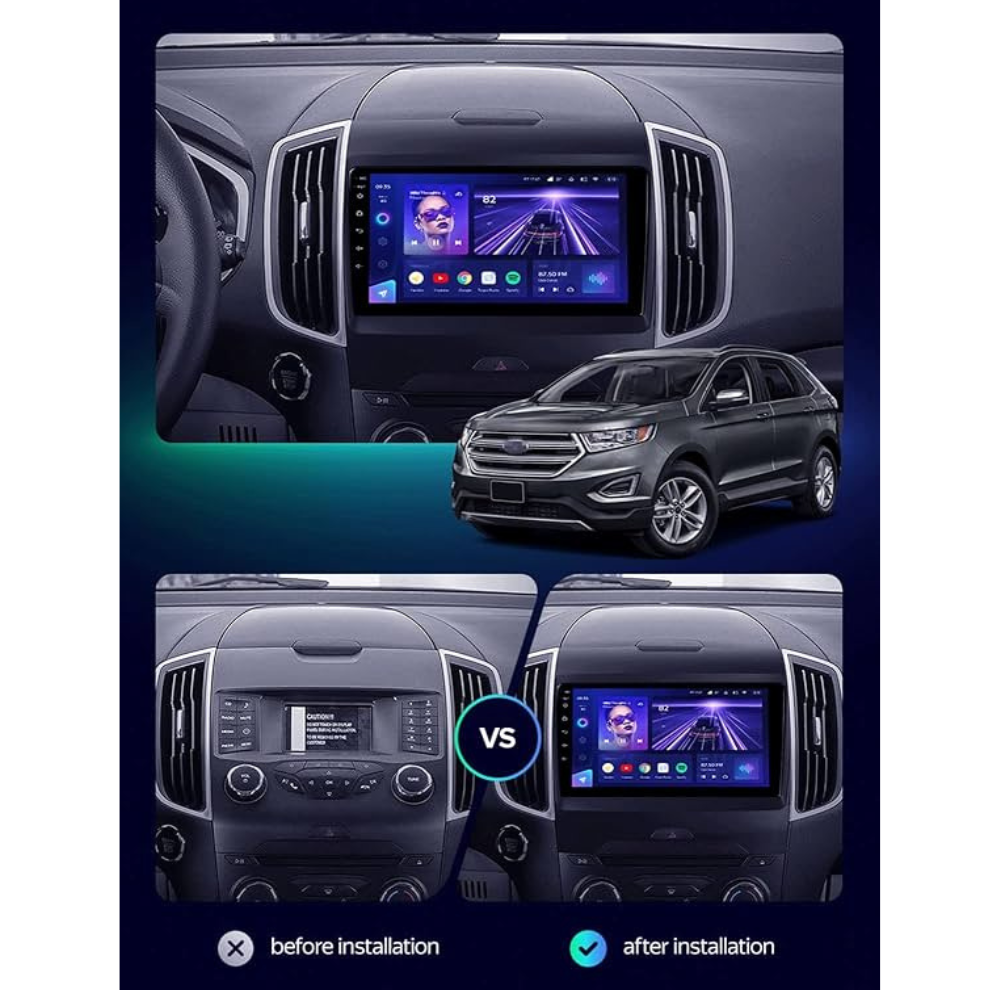 Ford Edge 2015-2018 Android 13 Wireless CarPlay & Android Auto Car Stereo Head Unit