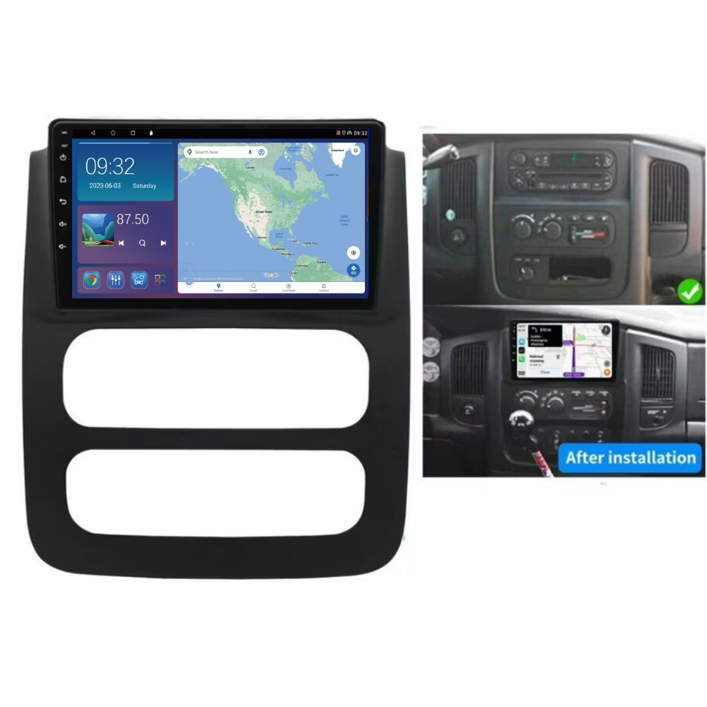 RAM 1500 2500 3500 2003-2005 Android 13 Wireless CarPlay & Android Auto Car Stereo Head Unit