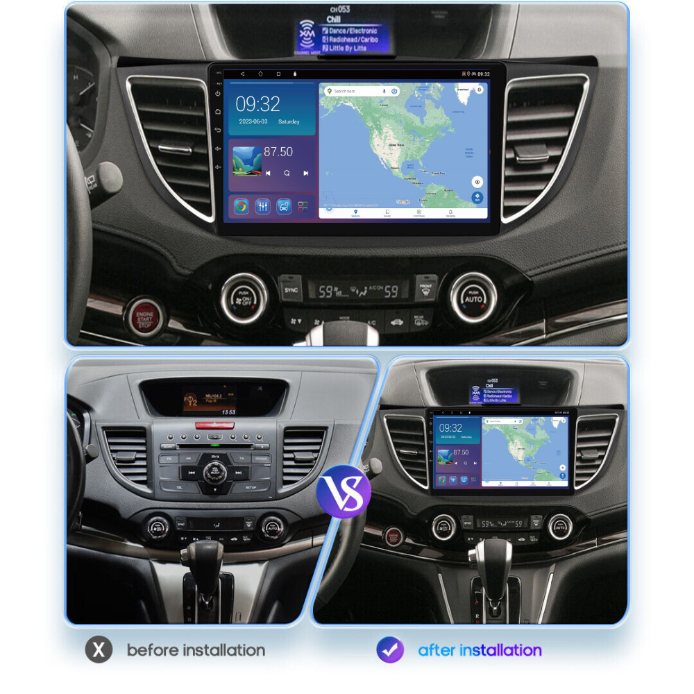 Honda CR-V 2011-2017 Android 13 Wireless CarPlay & Android Auto Car Stereo Head Unit