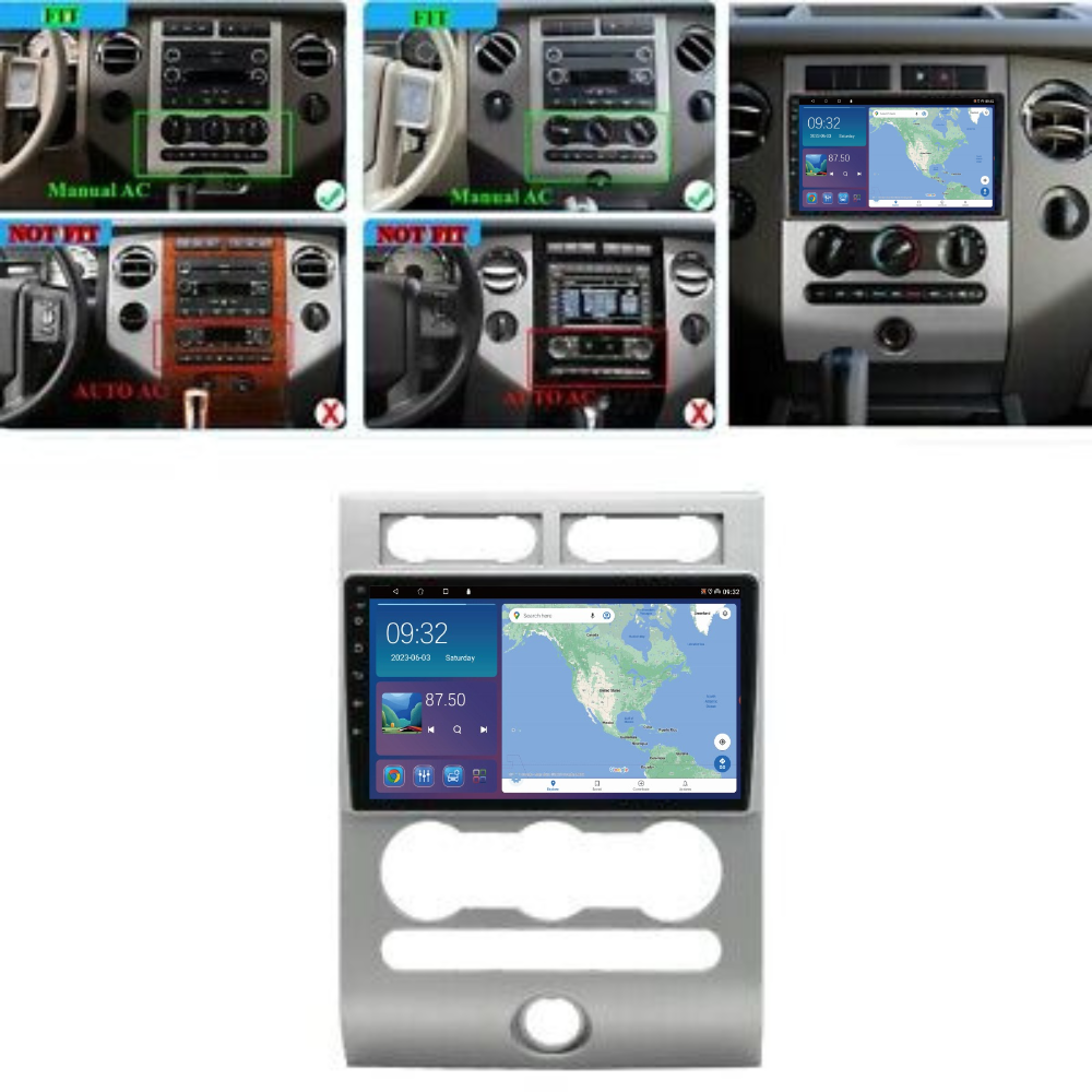 Ford Expedition 2007-2017 Android 13 Wireless CarPlay & Android Auto Car Stereo Head Unit