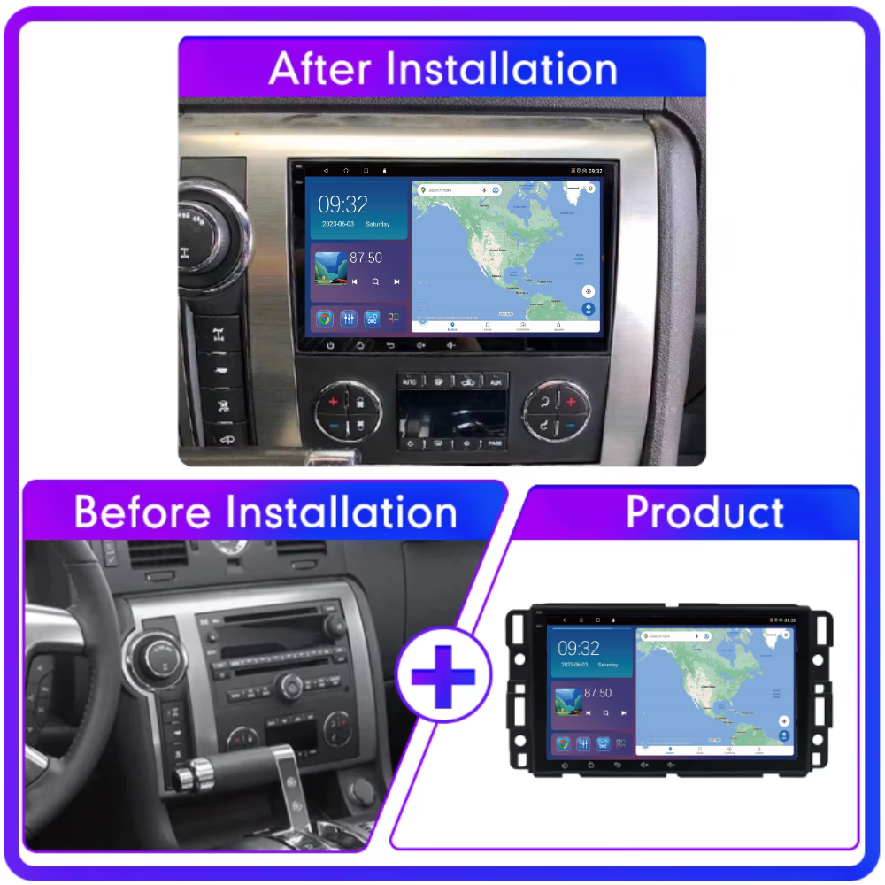 GMC Chevy Buick 8inch 2006-2014 Android 13 Wireless CarPlay & Android Auto Car Stereo Head Unit