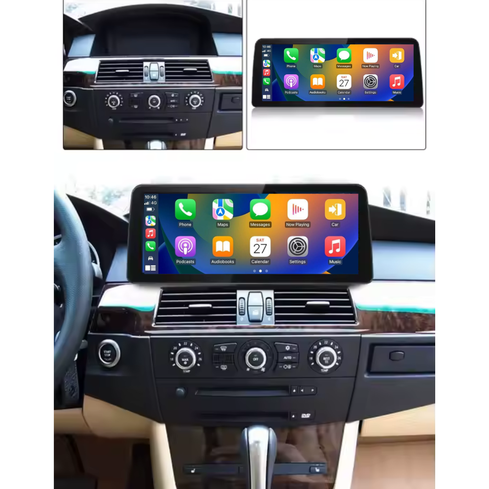 BMW 3 5 6 Series E90 E91 E92 E93 E60 E61 E62 E63 E64 Android 13 Wireless CarPlay & Android Auto Car Stereo Head Unit CCC CIC