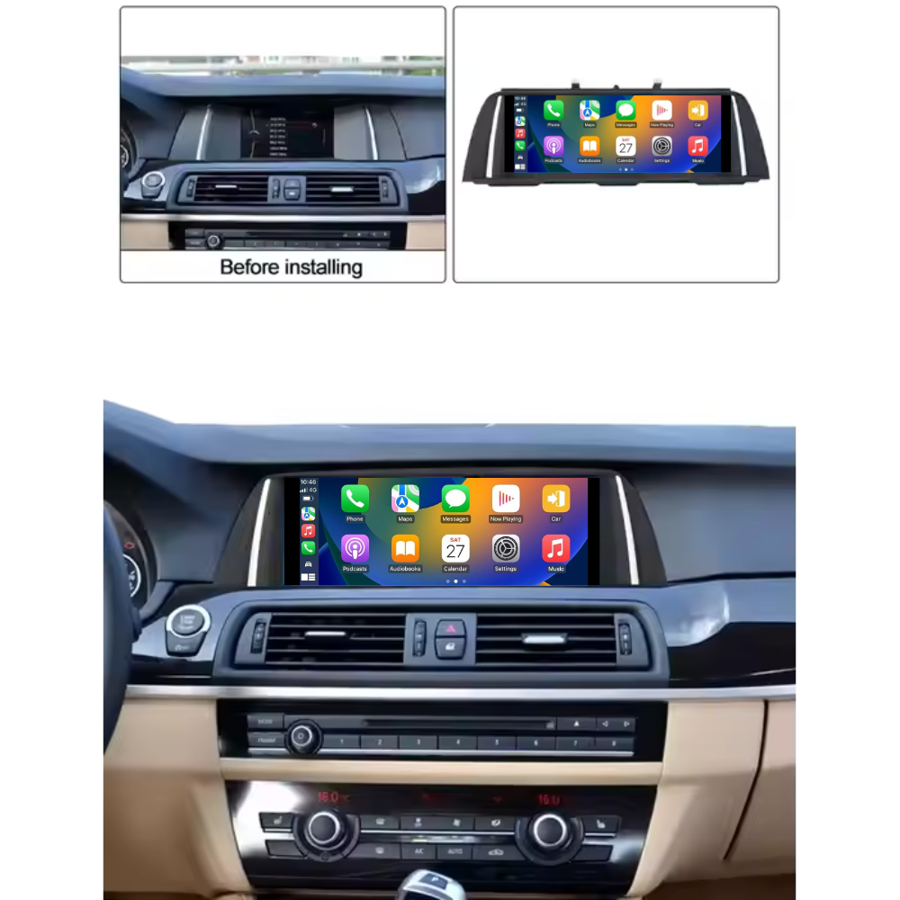 BMW 5 Series 2010-2017 F10 F11 F18 Android 13 Car Stereo Wireless CarPlay & Android Auto Head Unit CIC NBT