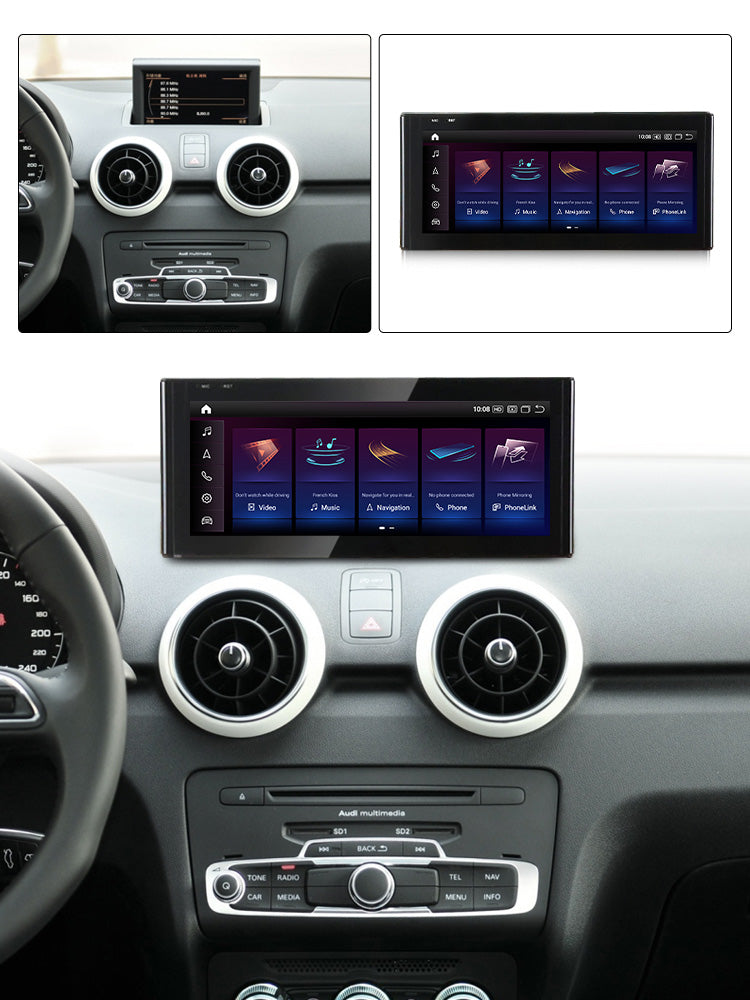 Audi A1 S1 2010-2018 Android 13 Wireless CarPlay & Android Auto Car Stereo Head Unit