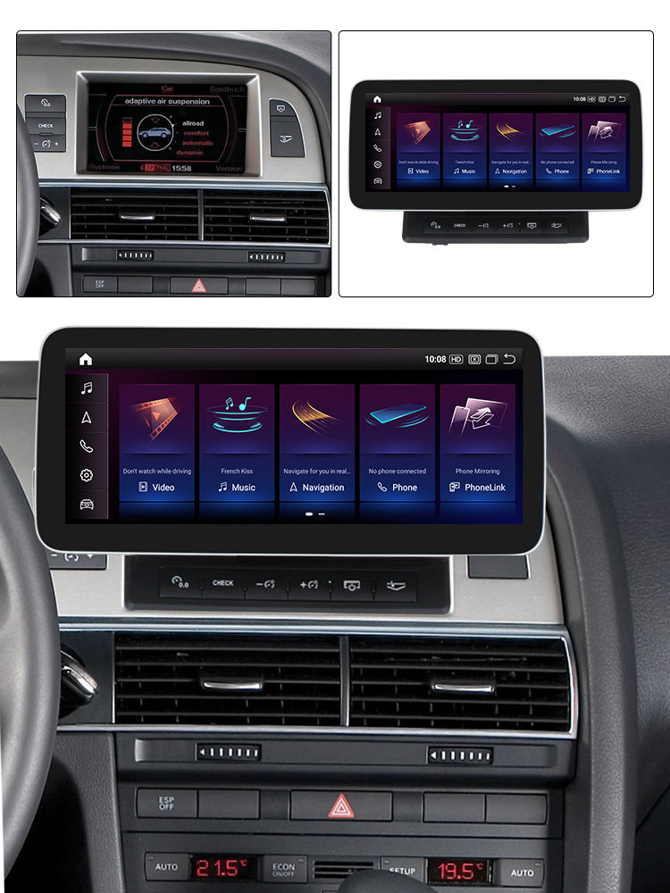 Audi A6 C6 2005-2011 Android 13 Wireless CarPlay & Android Auto Car Stereo Head Unit S RS