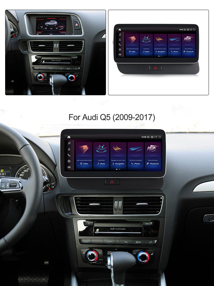 Audi Q5 2009-2018 Android 13 Wireless CarPlay & Android Auto Car Stereo Head Unit