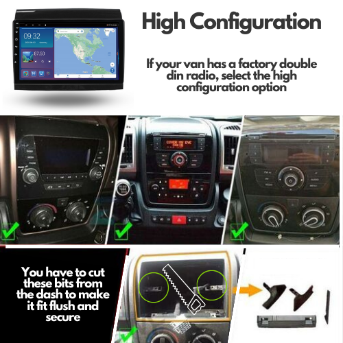 Fiat Ducato Peugeot Boxer Citroen Relay Jumper 2006-2022 Android 13 Wireless CarPlay & Android Auto Car Stereo Head Unit - DriveCast