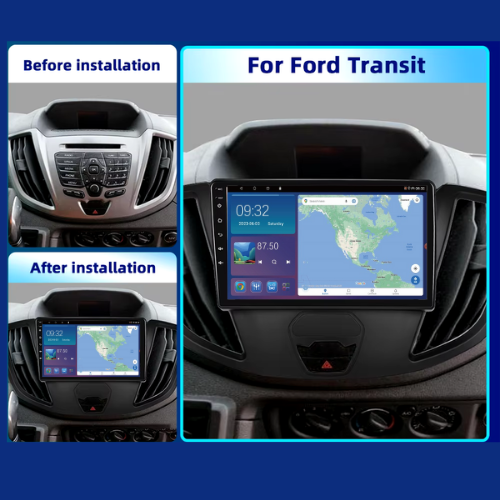 Ford Transit Custom MK8 2013-2018 Android 13 Wireless CarPlay & Android Auto Car Stereo Head Unit - DriveCast