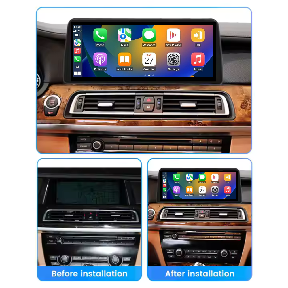 BMW 7 Series 2008-2015 F01 F02 F03 F04 Android 13 Wireless CarPlay & Android Auto Car Stereo Head Unit CIC NBT