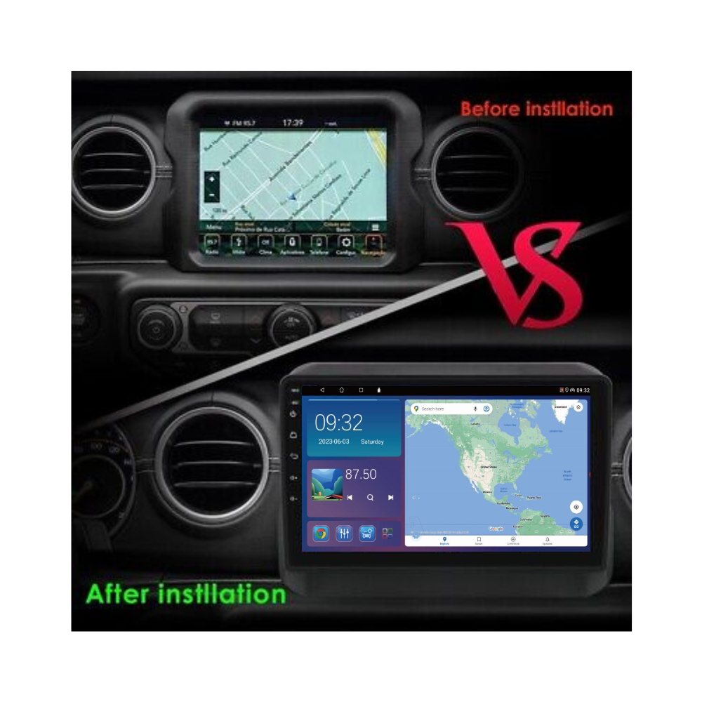 Jeep Gladiator 2018-2021 Android 13 Wireless CarPlay & Android Auto Car Stereo Head Unit