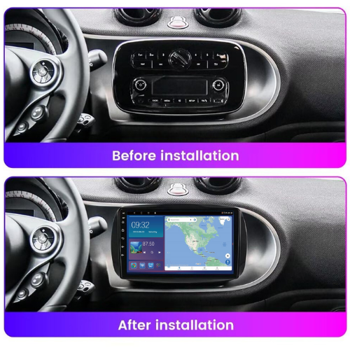 Smart Fortwo 2015-2020 Android 13 Wireless CarPlay & Android Auto Car Stereo Head Unit - DriveCast