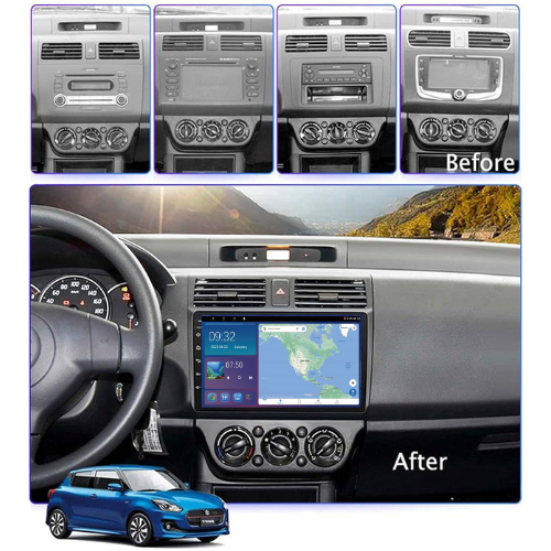 Suzuki Swift 2003-2010 Android 13 Wireless CarPlay & Android Auto Car Stereo Head Unit - DriveCast